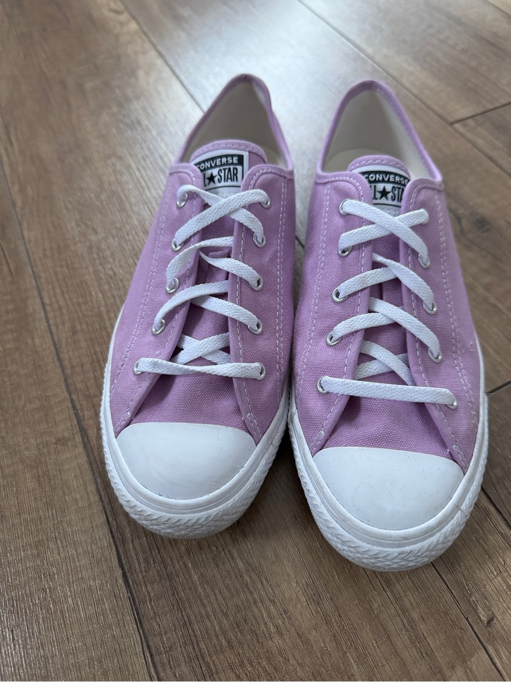 Converse Low Top Sneakers in Lavender Purple